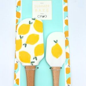 Ciroa Lemon Pattern Silicone Spatula Set